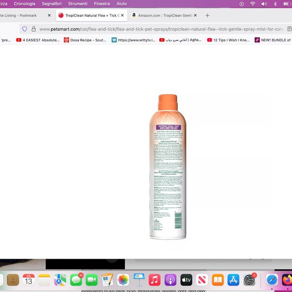 NEW!TropiClean Natural Flea + Tick Gentle Spray Mist for Cats - Picture 4 of 7